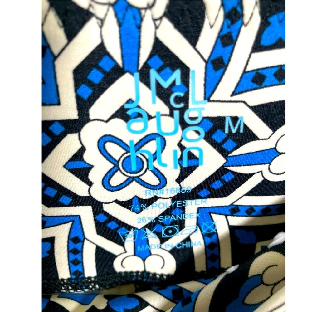 J. MCLAUGHLIN mosaic tiles athleisure euc leggings m - Picture 5 of 10
